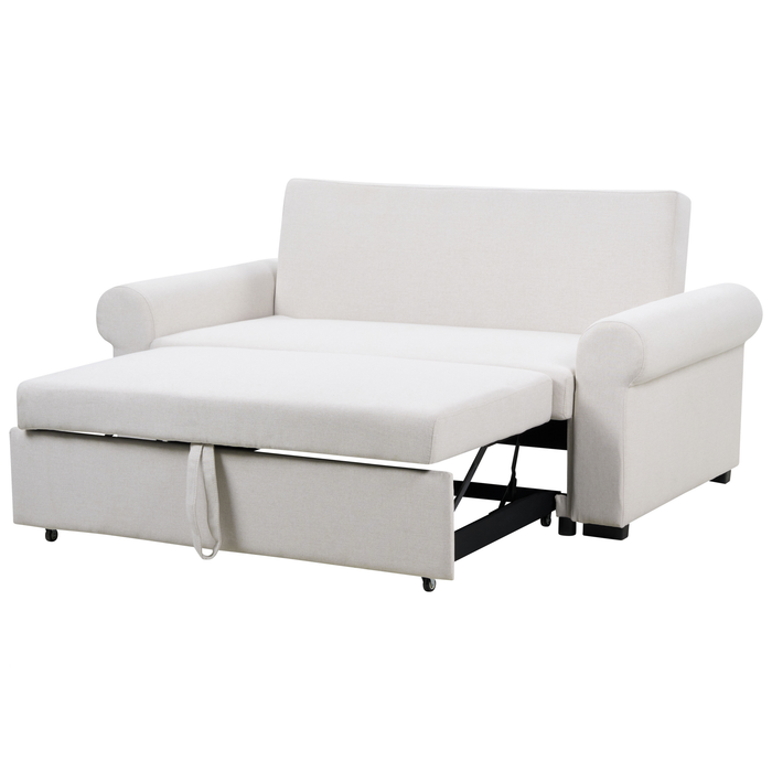 Beliani - SILDA - Slaapbank - Lichtbeige - Polyester