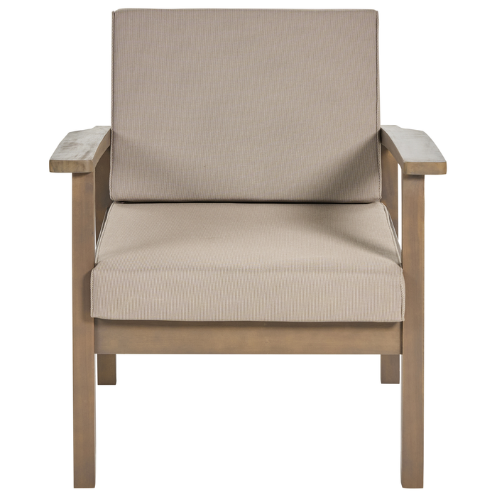 Beliani - MANILA - Loungeset voor 4 - Donker houtkleur - Acaciahout
