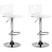 Beliani - MALTA - Barkruk verstelbaar set van 2 - Zilver - Acryl