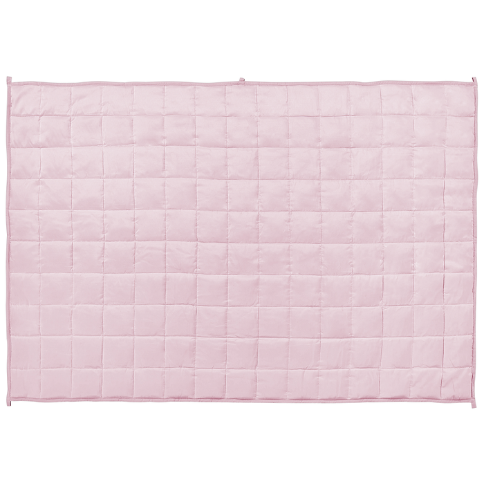 Beliani-NEREID-Verzwaringsdeken-Pastelroze-100 x 150 cm-Polyester