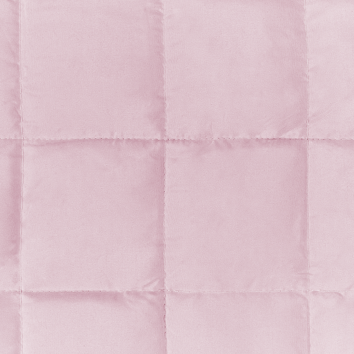 Beliani-NEREID-Verzwaringsdeken-Pastelroze-100 x 150 cm-Polyester