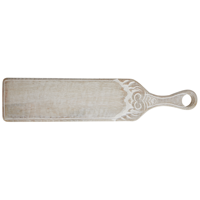 Beliani - EDFU - Serveerplank - Lichtbruin - Mangohout