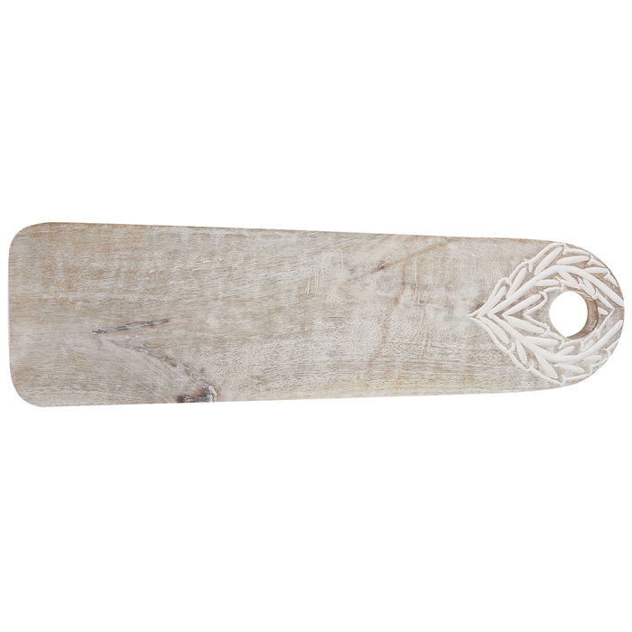 Beliani - ASUAN - Serveerplank - Lichtbruin - Mangohout