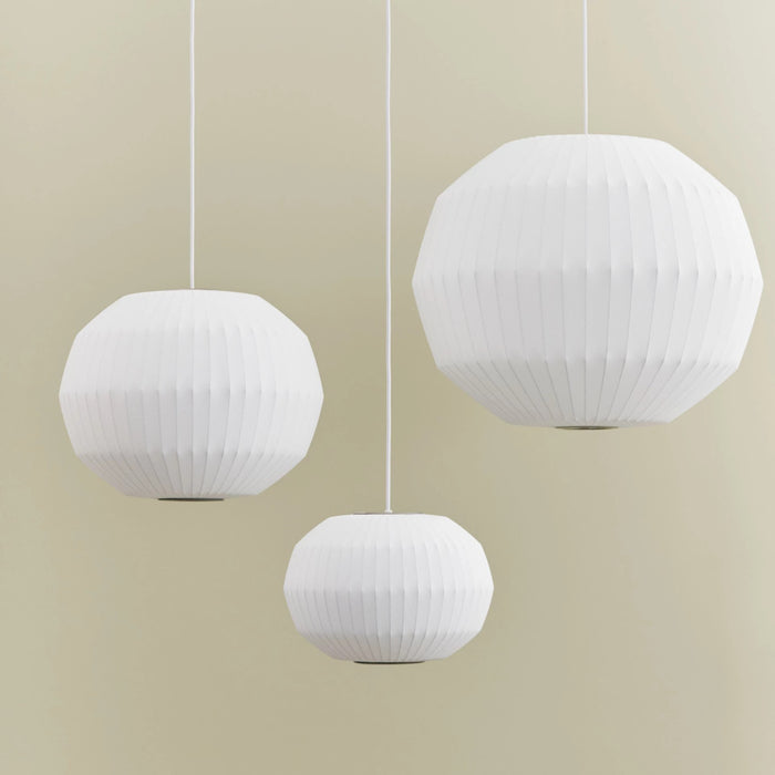 HAY Nelson Bubble Angled Sphere Hanglamp M - Off-White