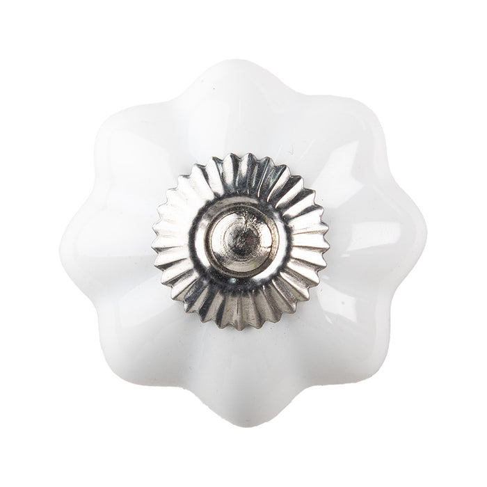 Clayre & Eef Deurknop Ø 4 cm Wit Keramiek