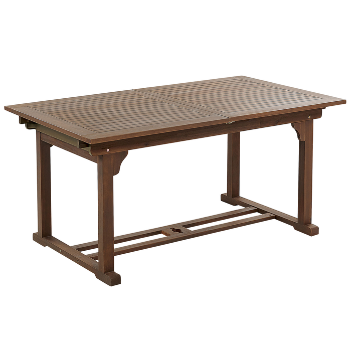 Beliani-AMANTEA-Tuinset voor 6-Donkere houtkleur|Rood-Acaciahout