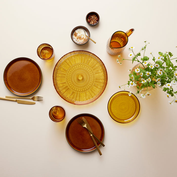 Bitz Dinerbord Gastro Zwart|amber ø 27 cm