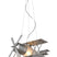 Lucide FOCKER Hanglamp 1xE27 - Grijs
