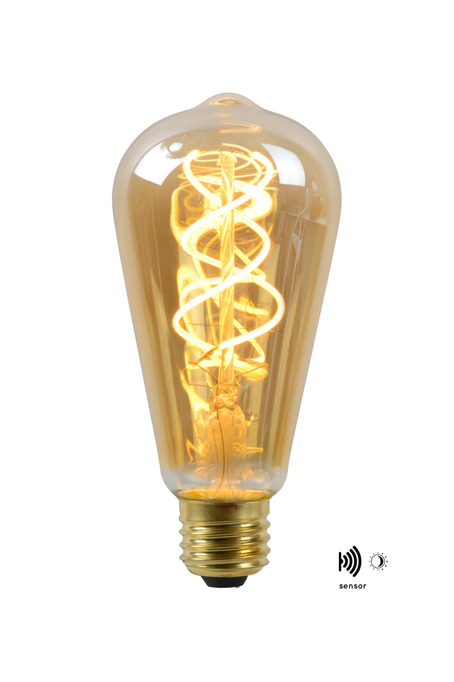 Lucide ST64 TWILIGHT SENSOR Filament lamp - Amber