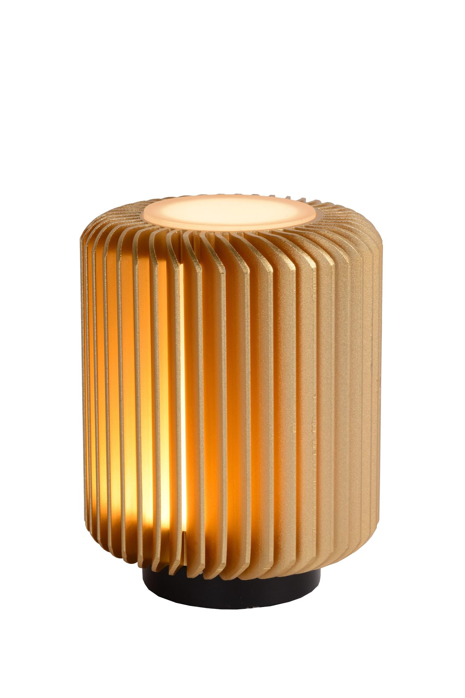 Lucide TURBIN Tafellamp - Mat Goud | Messing