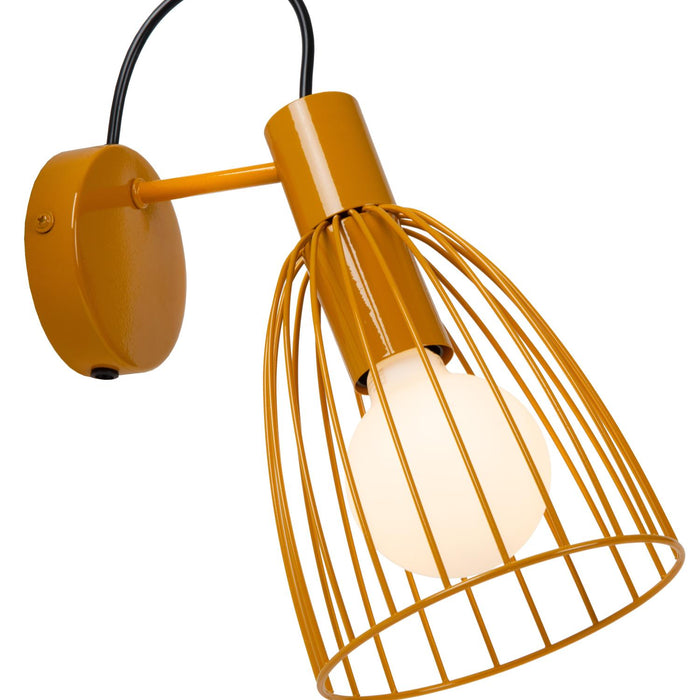 Lucide MACARONS Wandlamp - Okergeel