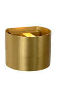 Lucide XIO Wandlamp - Mat Goud | Messing