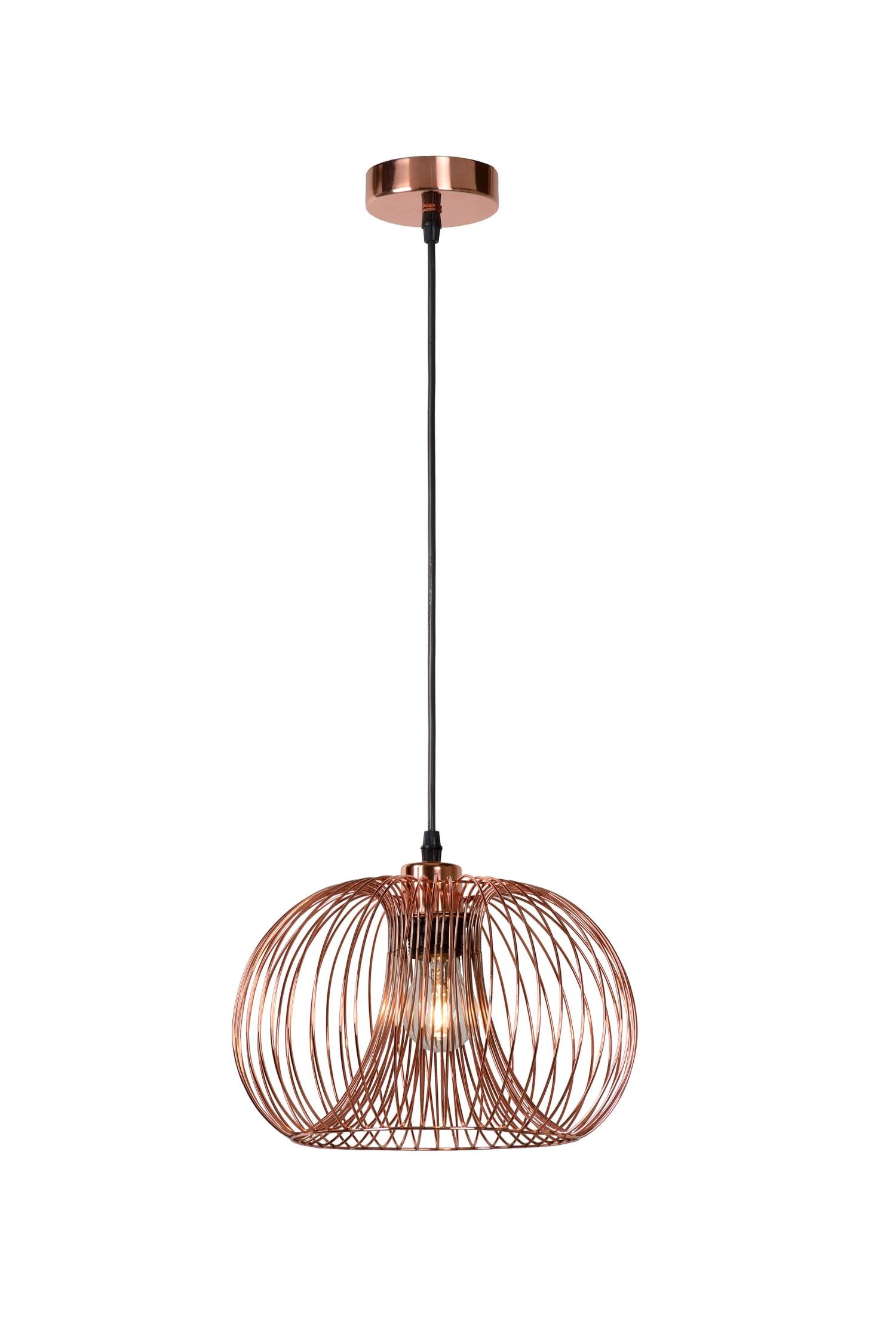 Lucide VINTI Hanglamp - Koper