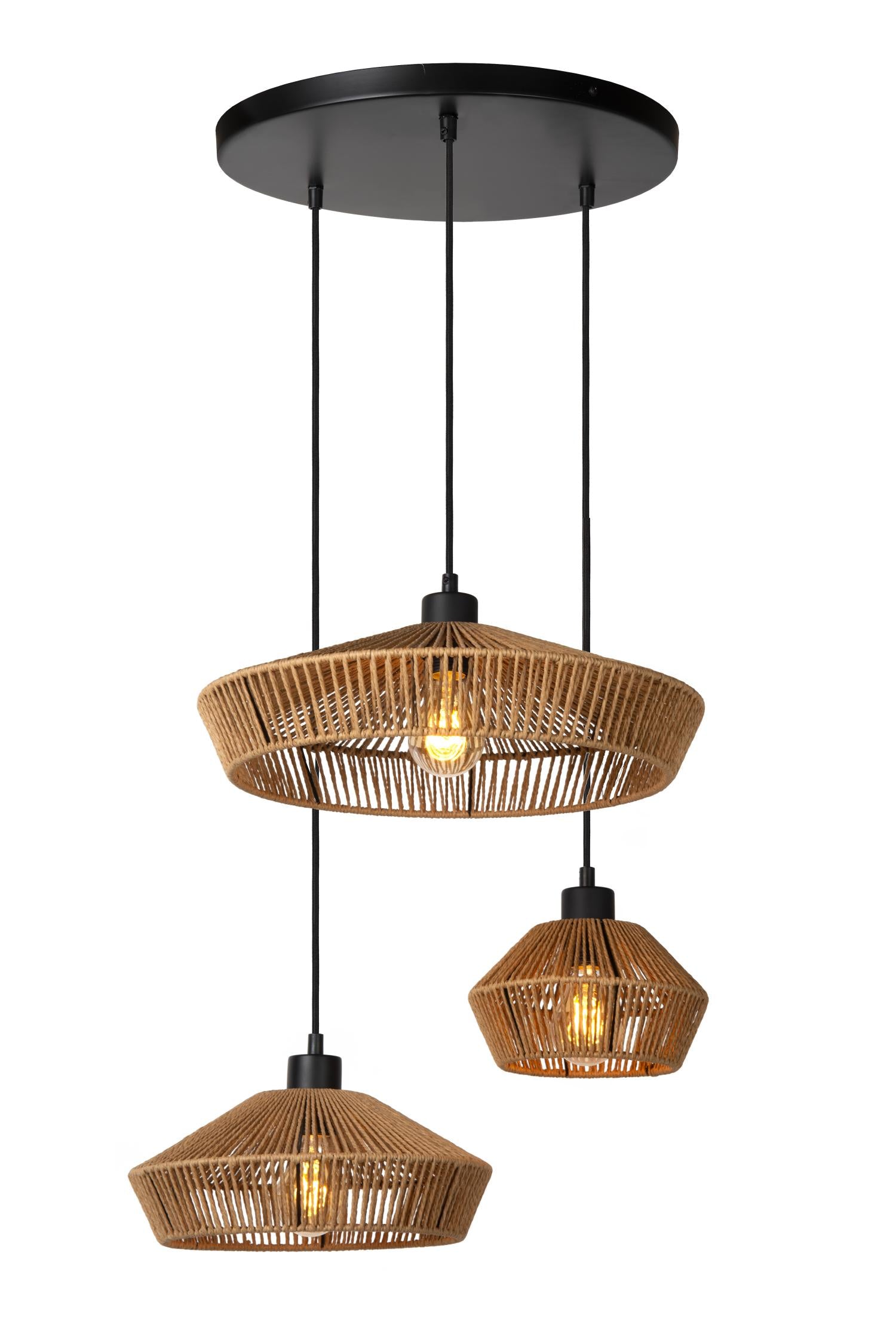 Lucide YUNKAI Hanglamp - Naturel