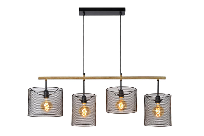Lucide BASKETT Hanglamp - Zwart