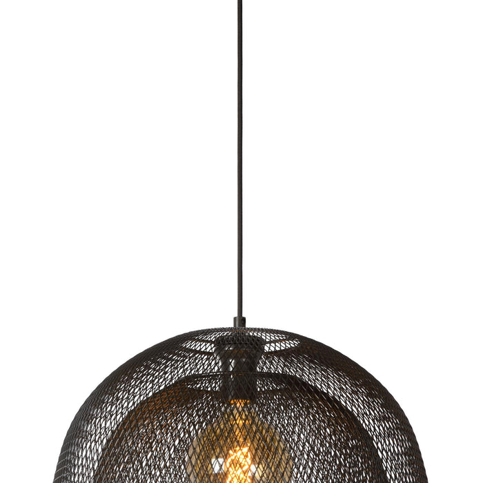 Lucide MESH Hanglamp 1xE27 - Zwart