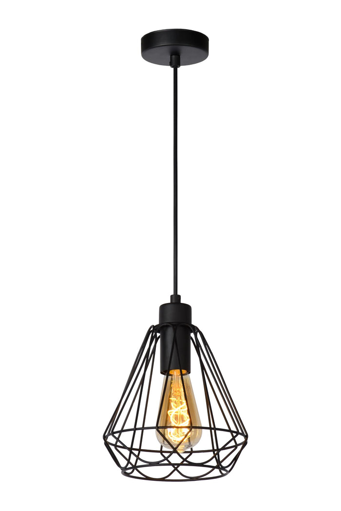 Lucide KYARA Hanglamp 1xE27 - Zwart