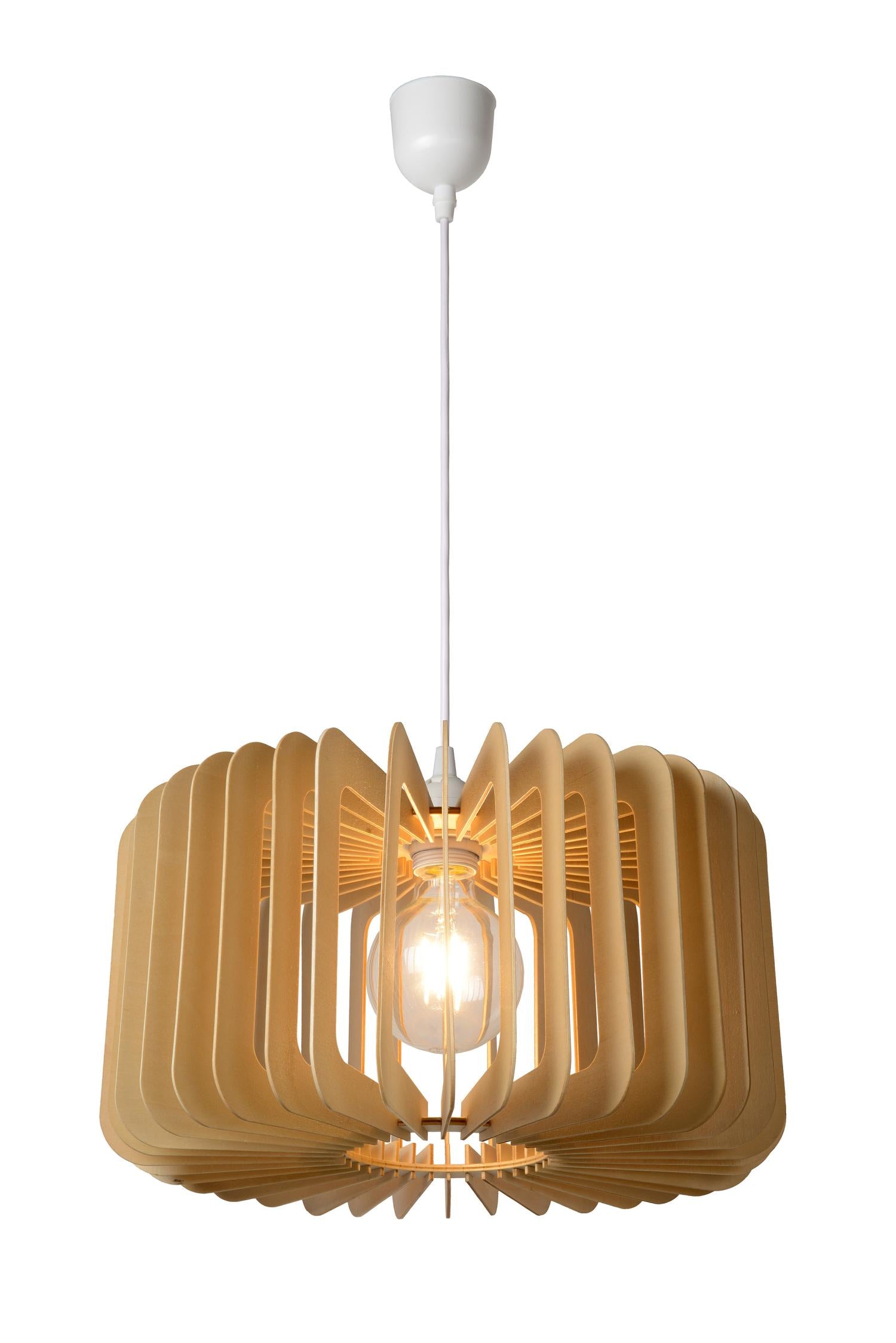 Lucide ETTA Hanglamp - Licht hout