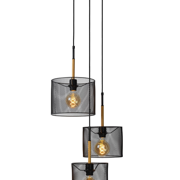 Lucide BASKETT Hanglamp - Zwart