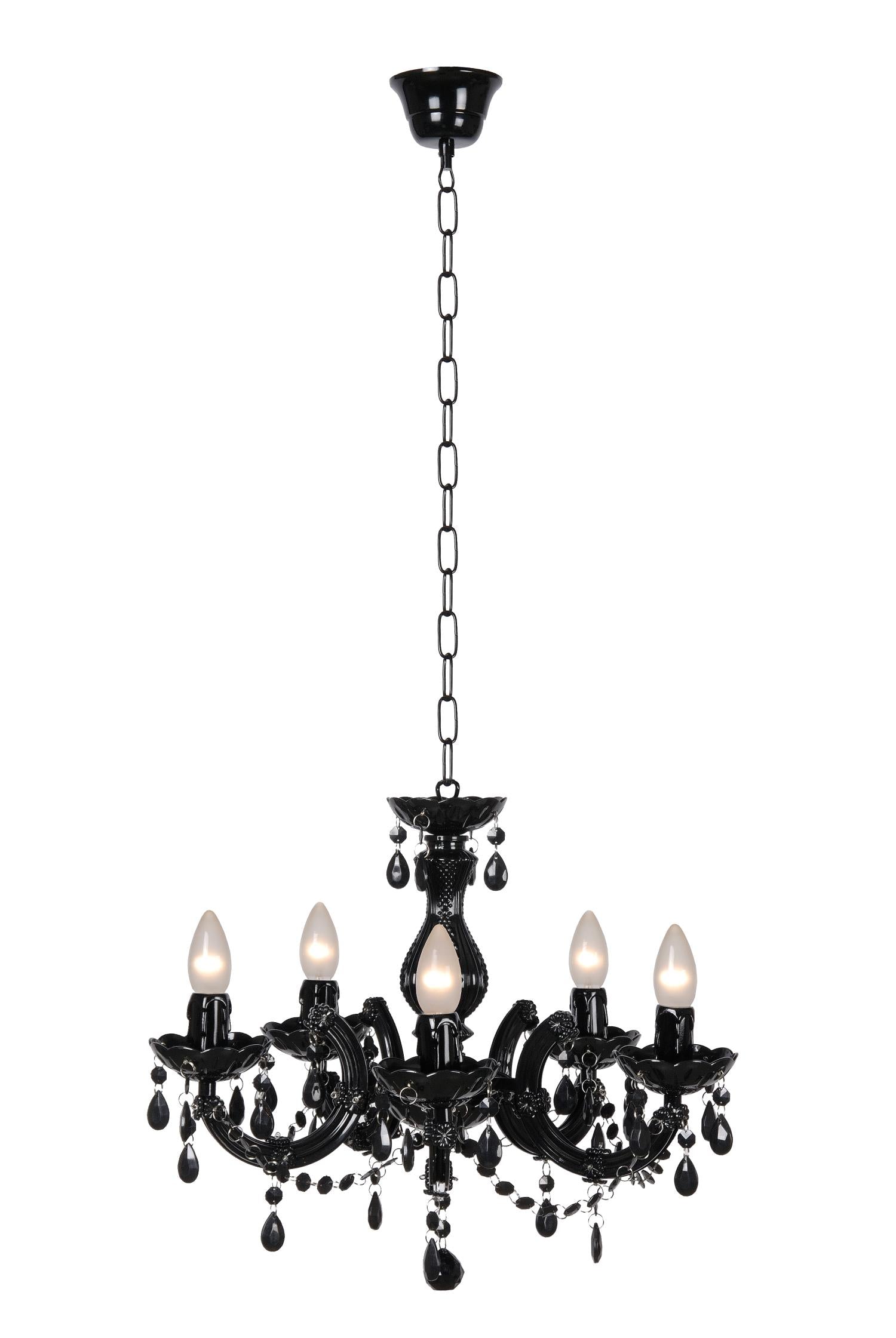 Lucide ARABESQUE Kroonluchter 5xE14 - Zwart