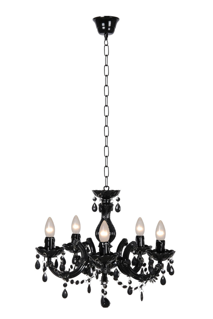 Lucide ARABESQUE Kroonluchter 5xE14 - Zwart