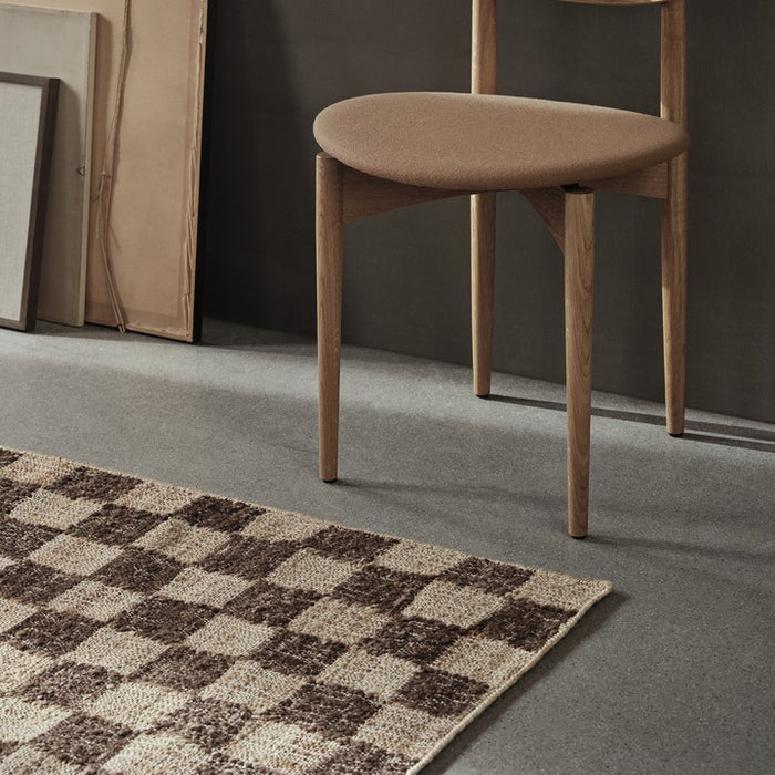 Ferm Living Wool Jute Vloerkleed 140 x 200 cm - Coffee/Natural