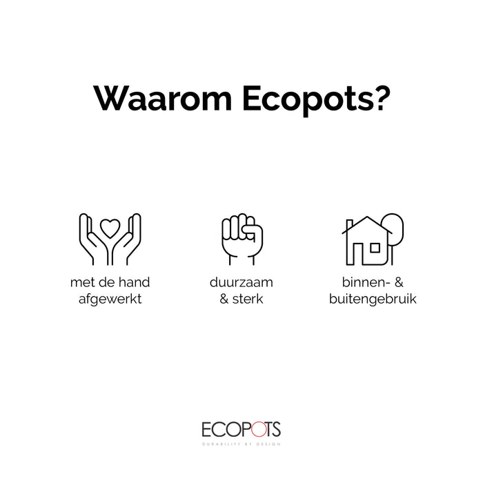 Ecopots Amsterdam 50  Taupe