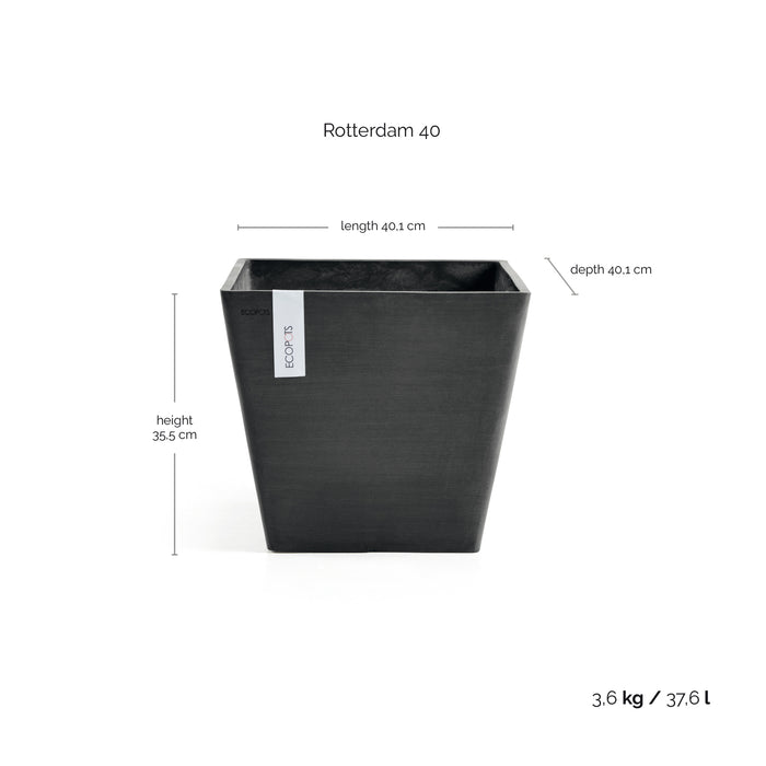 Ecopots Rotterdam 40  Dark Grey