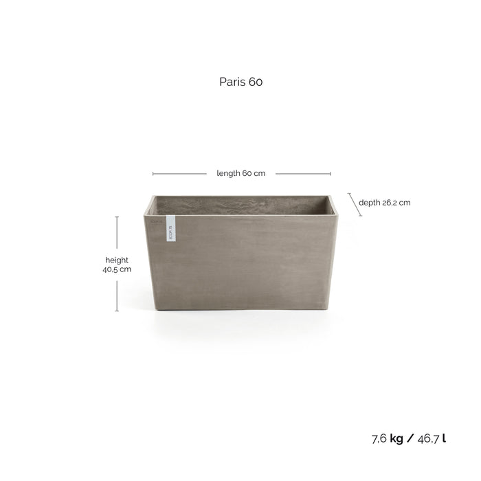 Ecopots Paris 60  Taupe