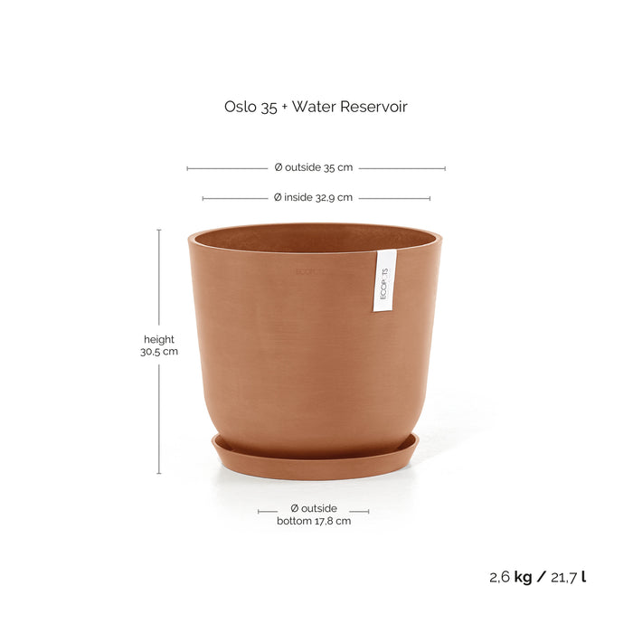 Ecopots Oslo 35 + Water Reservoir  Terra
