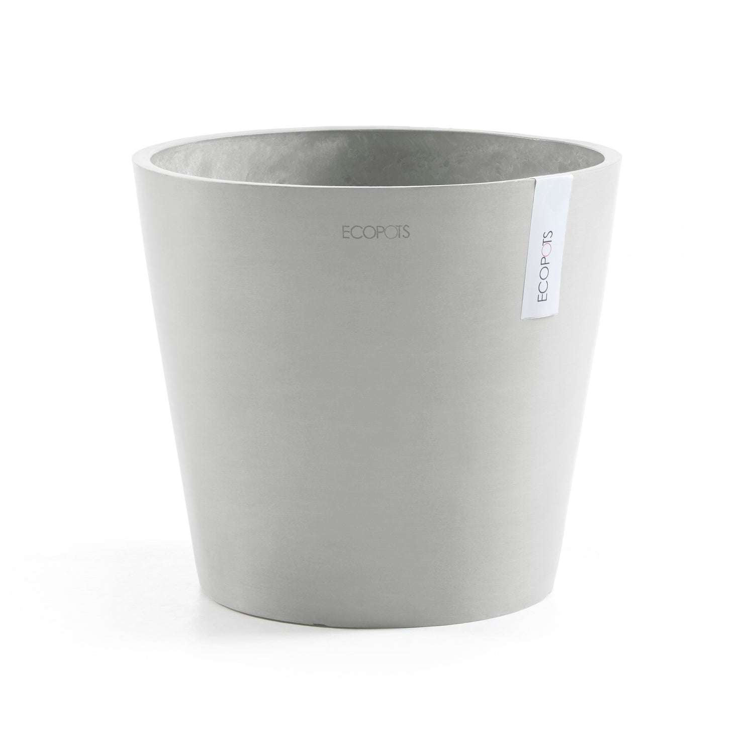 Ecopots Amsterdam 30 + Water Reservoir White Grey