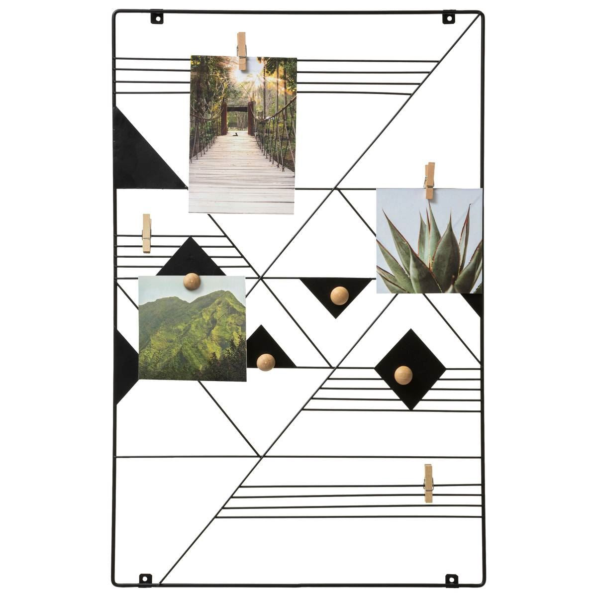 Atmosphera Fotohouder Elora - modern - zwart - metaal - 35 x 55 cm