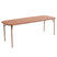 Week-end tuintafel 220x85 met dicht blad Terracotta