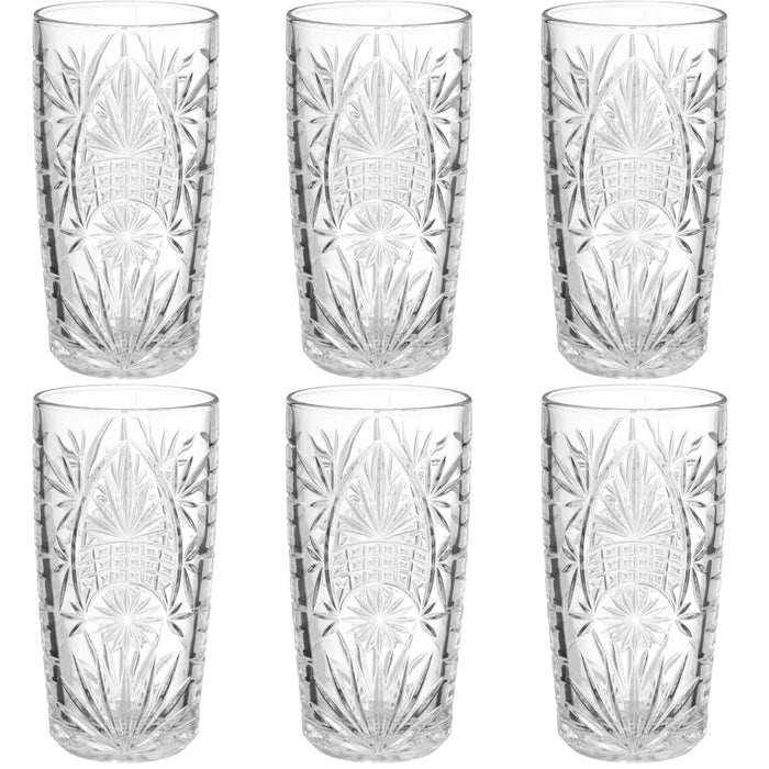 Secret de Gourmet Longdrink glazen - 6 st - 350 ml - Ayla