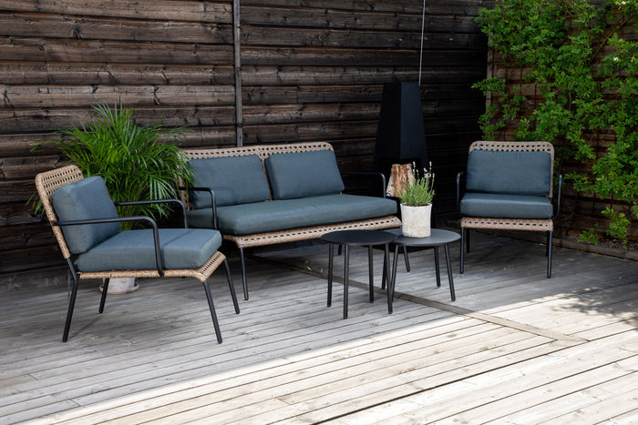 Rebellenclub Clove Loungeset - Naturel Rattan