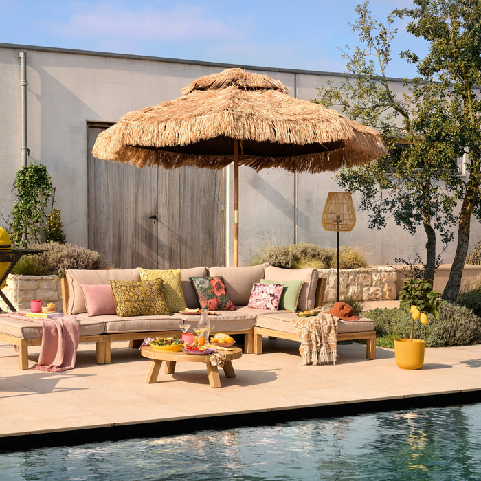 Lucide NERIDA Vloerlamp - Naturel