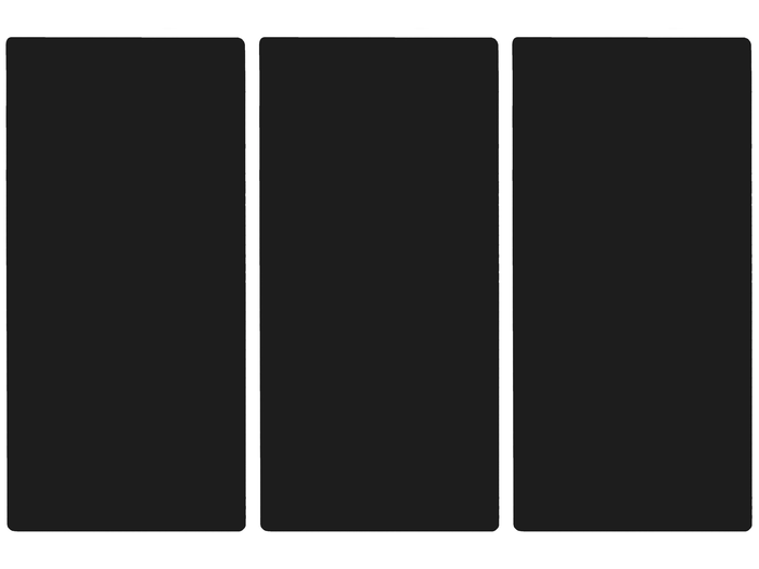 NOOBLU Tafelloper DUBL - Senso  black -  95 cm,  1 tafelloper