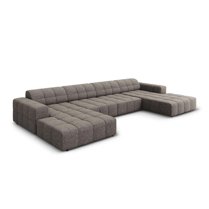 Cosmopolitan Design Chicago U-bank - Chenille - Grijs