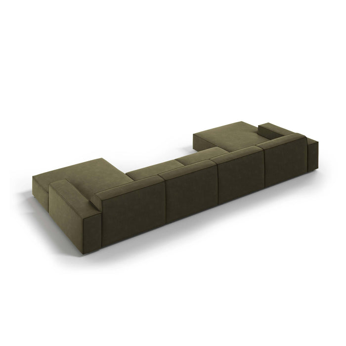 Micadoni Jodie U-bank - Fluweel - Groen