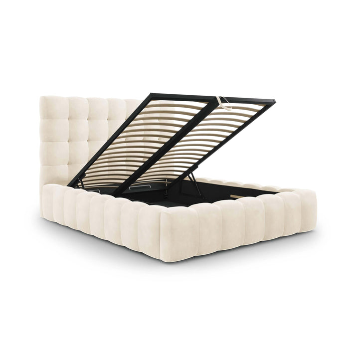Cosmopolitan Design Bali Bedframe met Opbergruimte - 140 x 200 cm - Crème