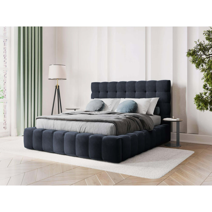 Cosmopolitan Design Bali Bedframe met Opbergruimte - 140 x 200 cm - Donkerblauw