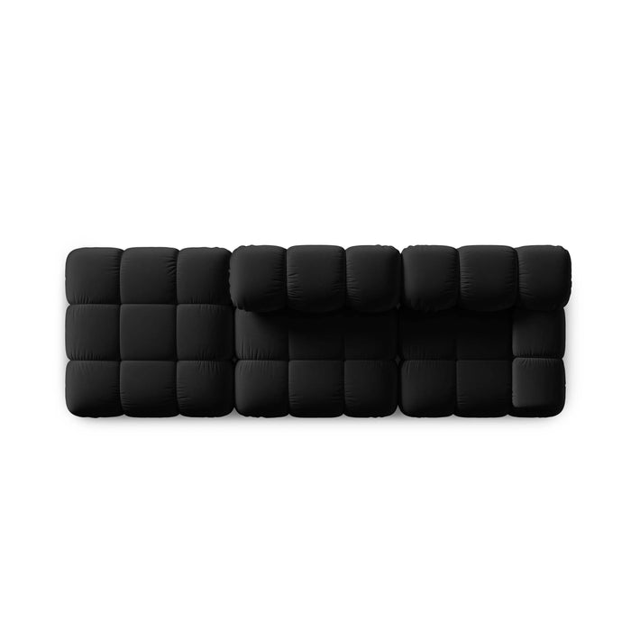 Milo Casa Tropea Modulaire 2-zitsbank Links Open met Hocker - Zwart