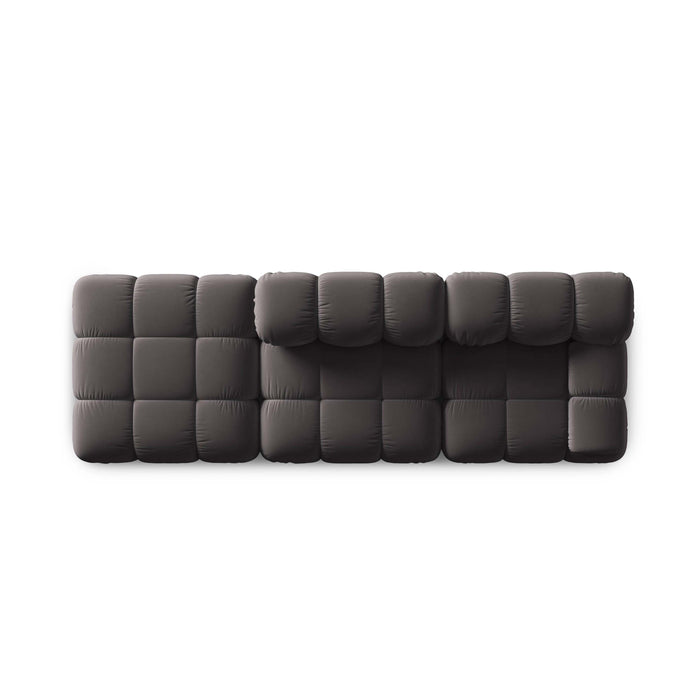 Milo Casa Tropea Modulaire 2-zitsbank Links Open met Hocker - Donkergrijs