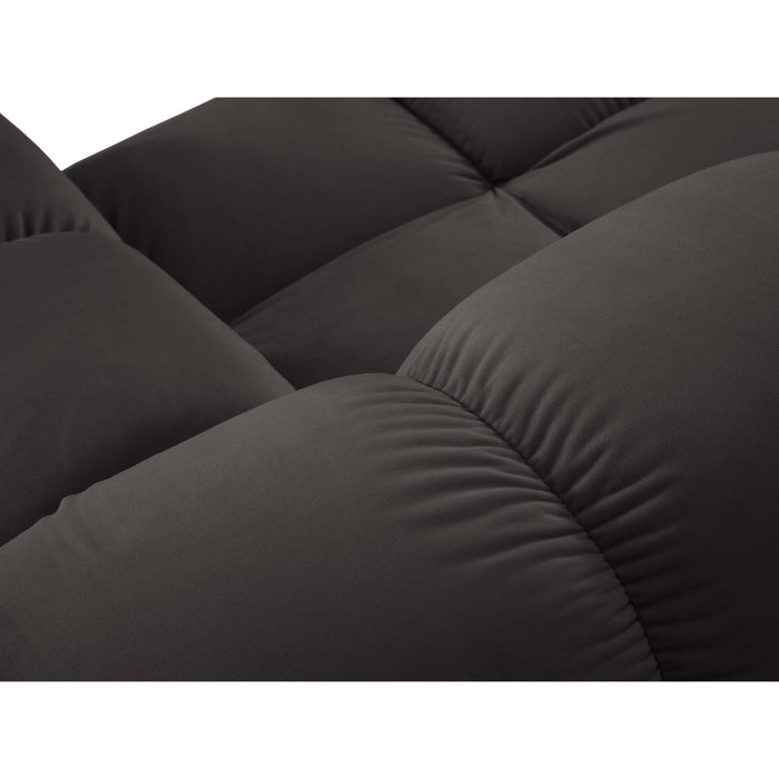 Milo Casa Tropea Modulaire 2-zitsbank Links Open met Hocker - Donkergrijs