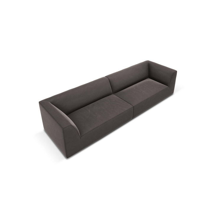 Windsor & Co Sao 4-zitsbank - Velvet - Donkergrijs