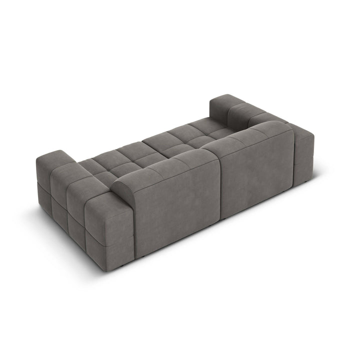 Cosmopolitan Design Chicago 3-zitsbank  - Velvet - Lichtgrijs