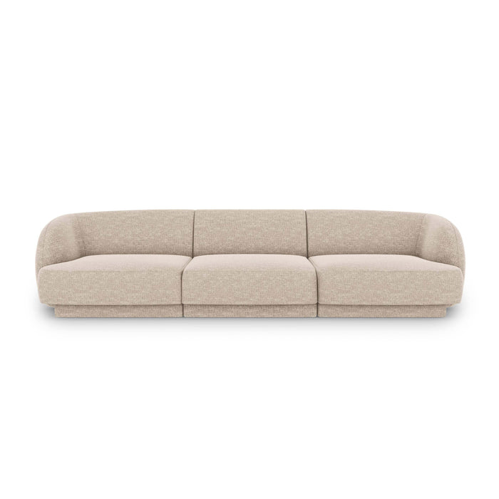 Micadoni Miley 3-zitsbank - Chenille - Kiezelgrijs