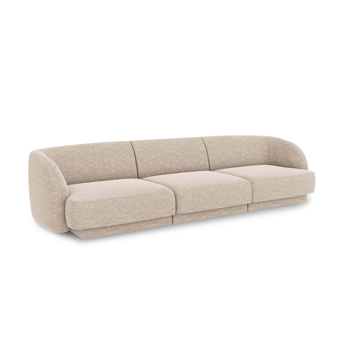 Micadoni Miley 3-zitsbank - Chenille - Kiezelgrijs