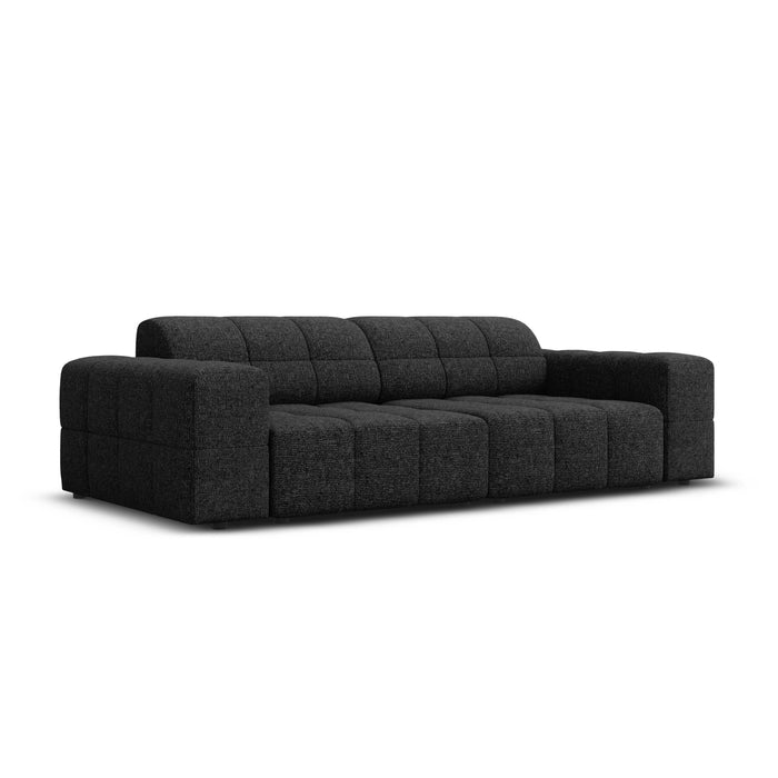 Cosmopolitan Design Chicago 3-zitsbank - Chenille - Zwart