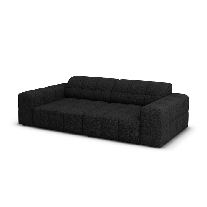 Cosmopolitan Design Chicago 3-zitsbank - Chenille - Zwart